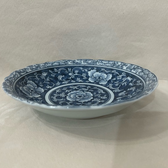 Blue and White Porcelain 8 inch Pasta Bowl - Picture 2 of 4